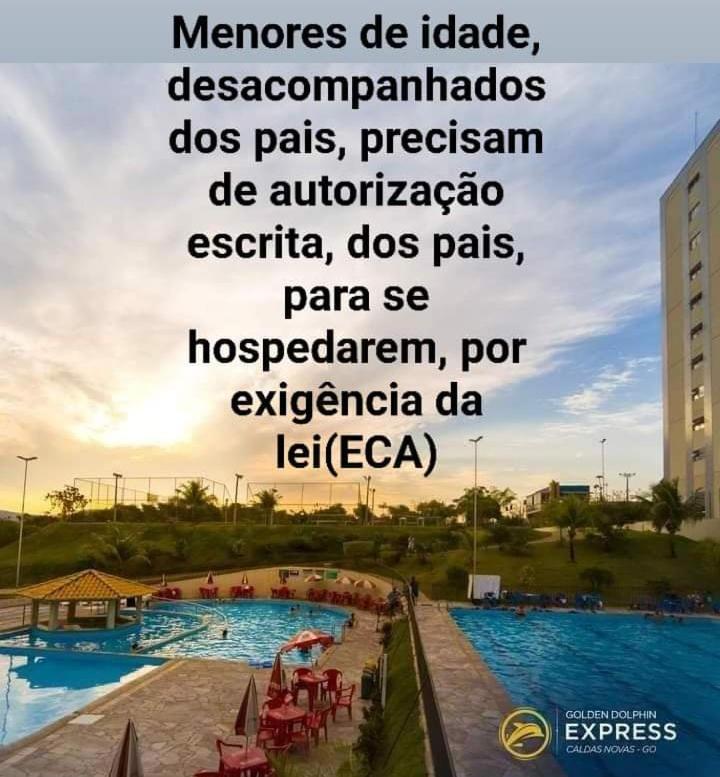 Golden Dolphin 3Pessoas Com Piscinas Termais Mais Toalhas E Roupas De Cama Lencois Travesseiros Fronhas Limpeza Do Check In Impostos E Taxas Ja Incluso Atencao A Hospedagem Podera Ocorrer No Express Ou Grand Hotel,Conforme A Disponibilidade De Apto カルダス・ノバス エクステリア 写真